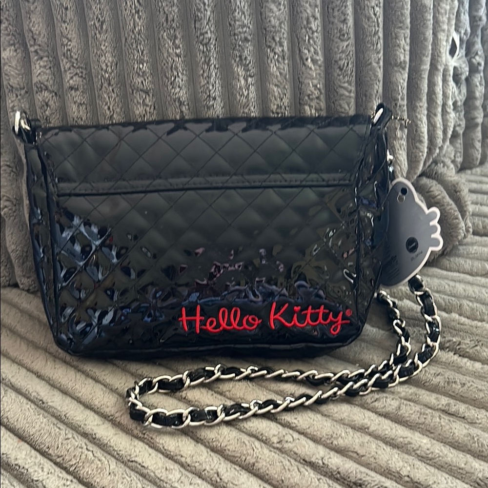 Loungefly Loves HELLO KITTY by Sanrio Crossbody Bag Handbag Quilted Purse 🐈‍⬛ - Picture 6 of 16